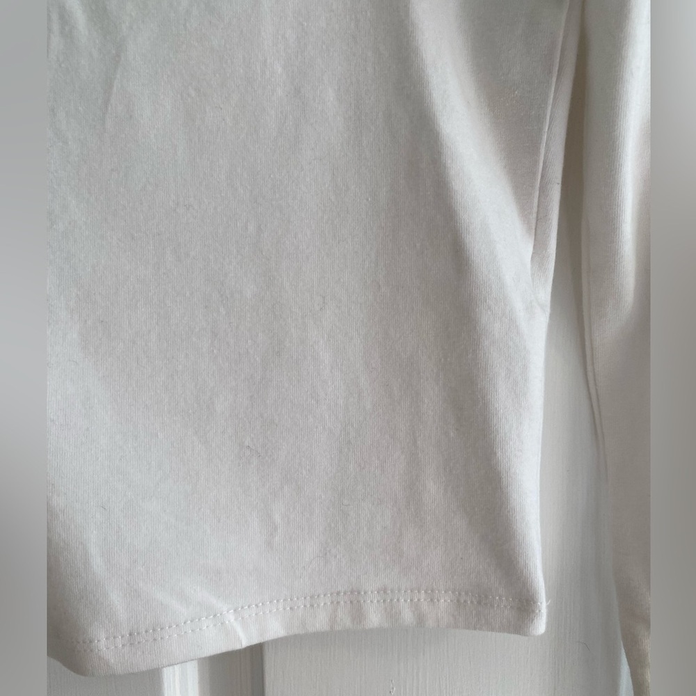 Forever 21 Square Neck White Long Sleeve Top Size M - Picture 2 of 5